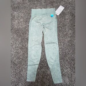 Pink seamless workout tight legging